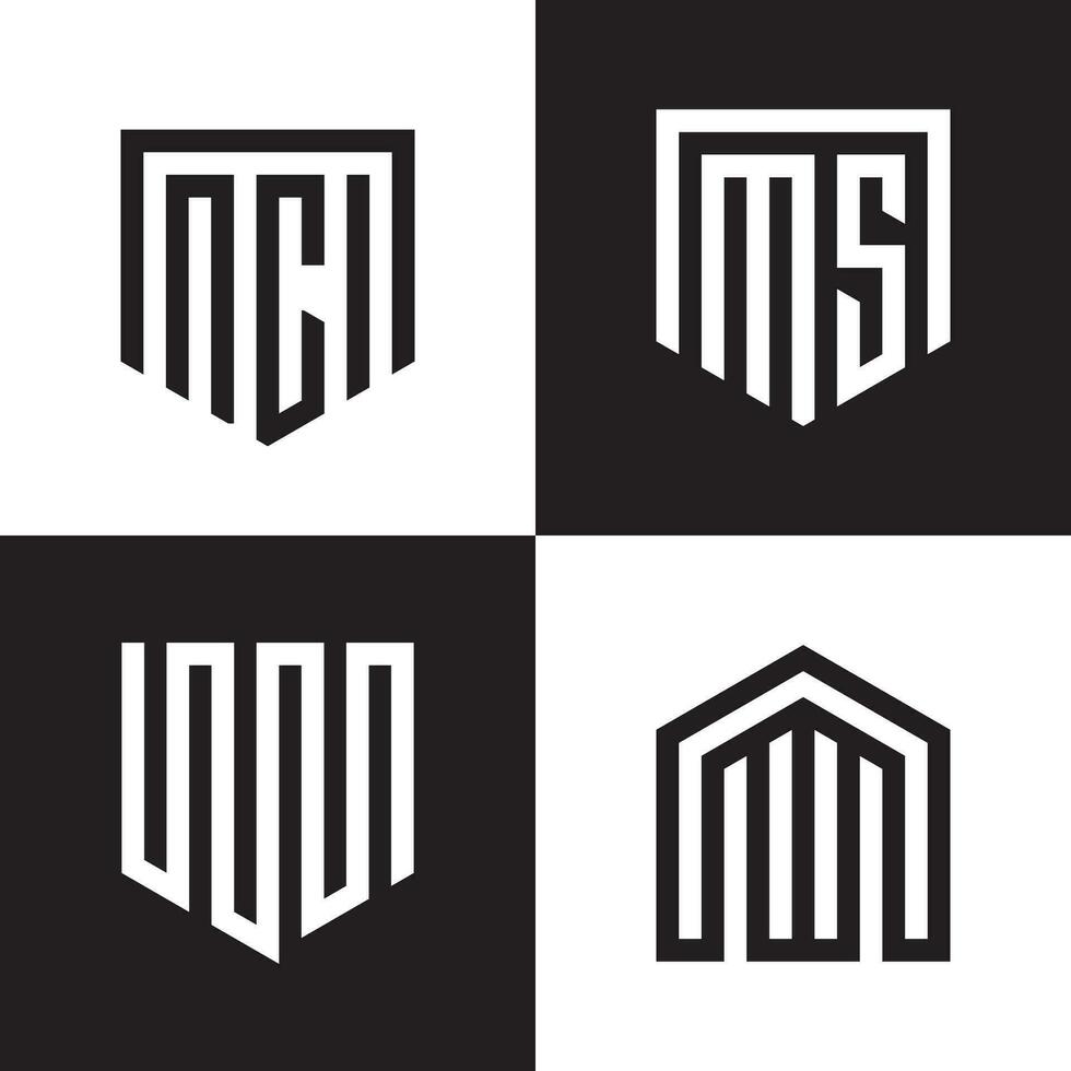 creatief brief schild vorm voor logo ontwerp vector sjabloon