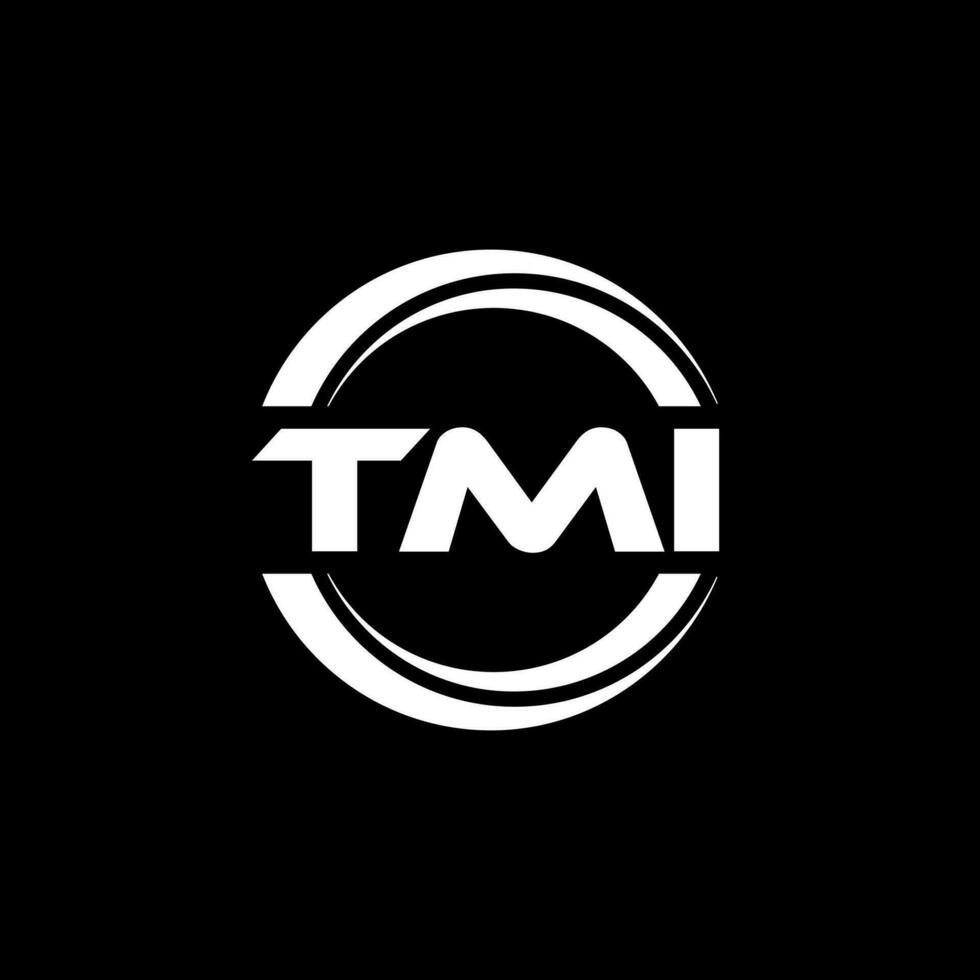 tmi logo ontwerp, inspiratie voor een uniek identiteit. modern elegantie en creatief ontwerp. watermerk uw succes met de opvallend deze logo. vector