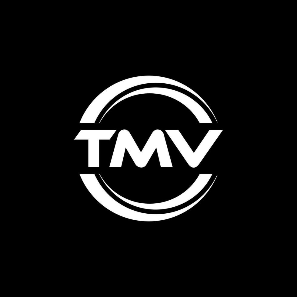 tmv logo ontwerp, inspiratie voor een uniek identiteit. modern elegantie en creatief ontwerp. watermerk uw succes met de opvallend deze logo. vector