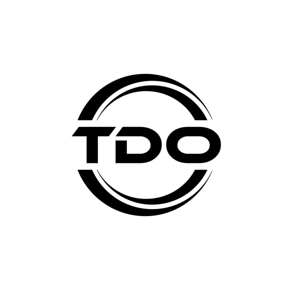 tdo logo ontwerp, inspiratie voor een uniek identiteit. modern elegantie en creatief ontwerp. watermerk uw succes met de opvallend deze logo. vector