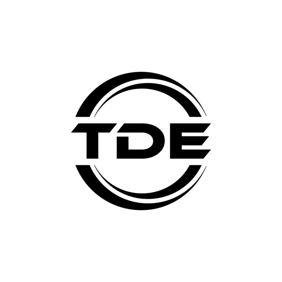 tde logo ontwerp, inspiratie voor een uniek identiteit. modern elegantie en creatief ontwerp. watermerk uw succes met de opvallend deze logo. vector