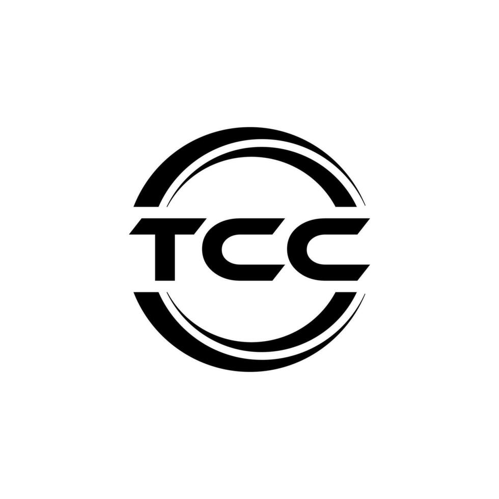 tcc logo ontwerp, inspiratie voor een uniek identiteit. modern elegantie en creatief ontwerp. watermerk uw succes met de opvallend deze logo. vector