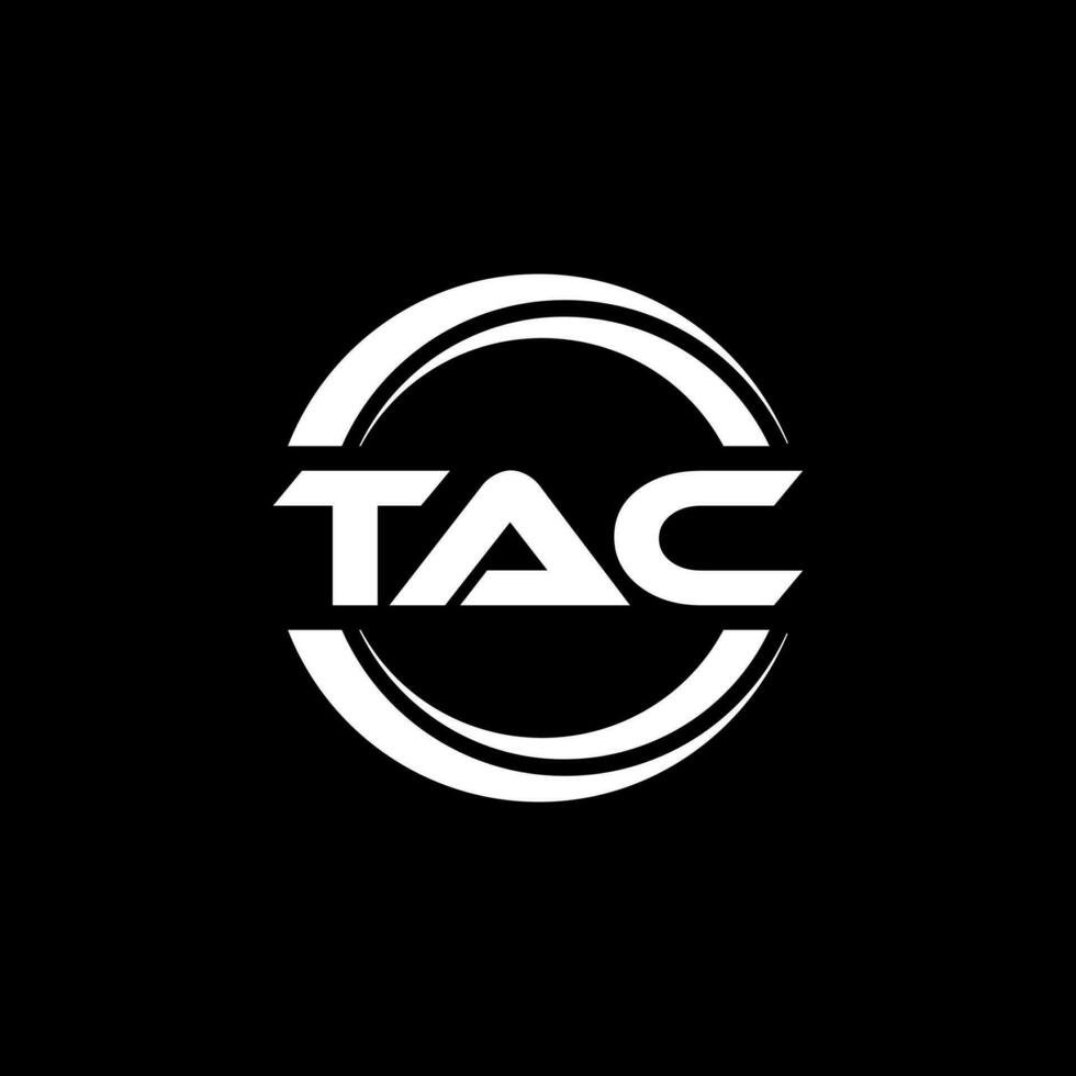 tac logo ontwerp, inspiratie voor een uniek identiteit. modern elegantie en creatief ontwerp. watermerk uw succes met de opvallend deze logo. vector