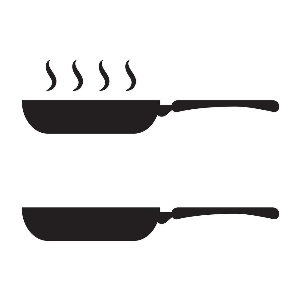 frituren pan icoon. frituren pan vector teken.