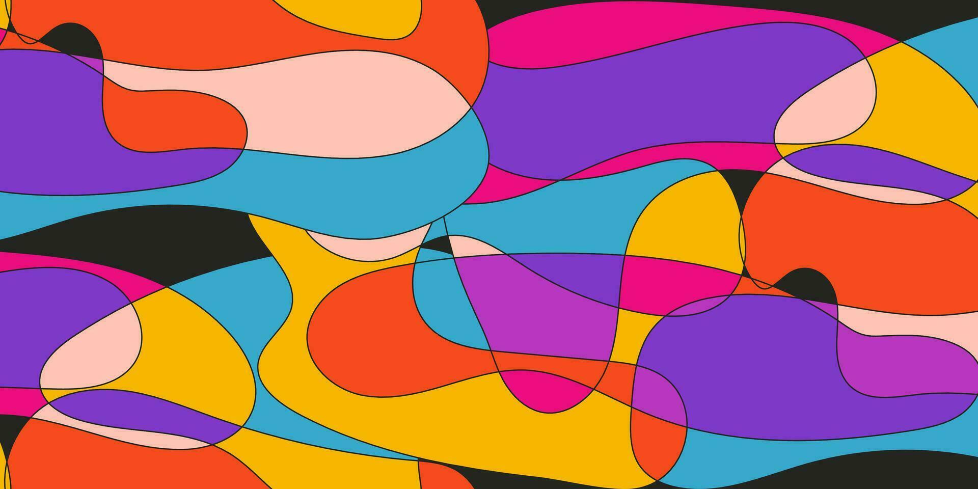 abstract meetkundig patroon. glad lijnen. vector naadloos patronen.