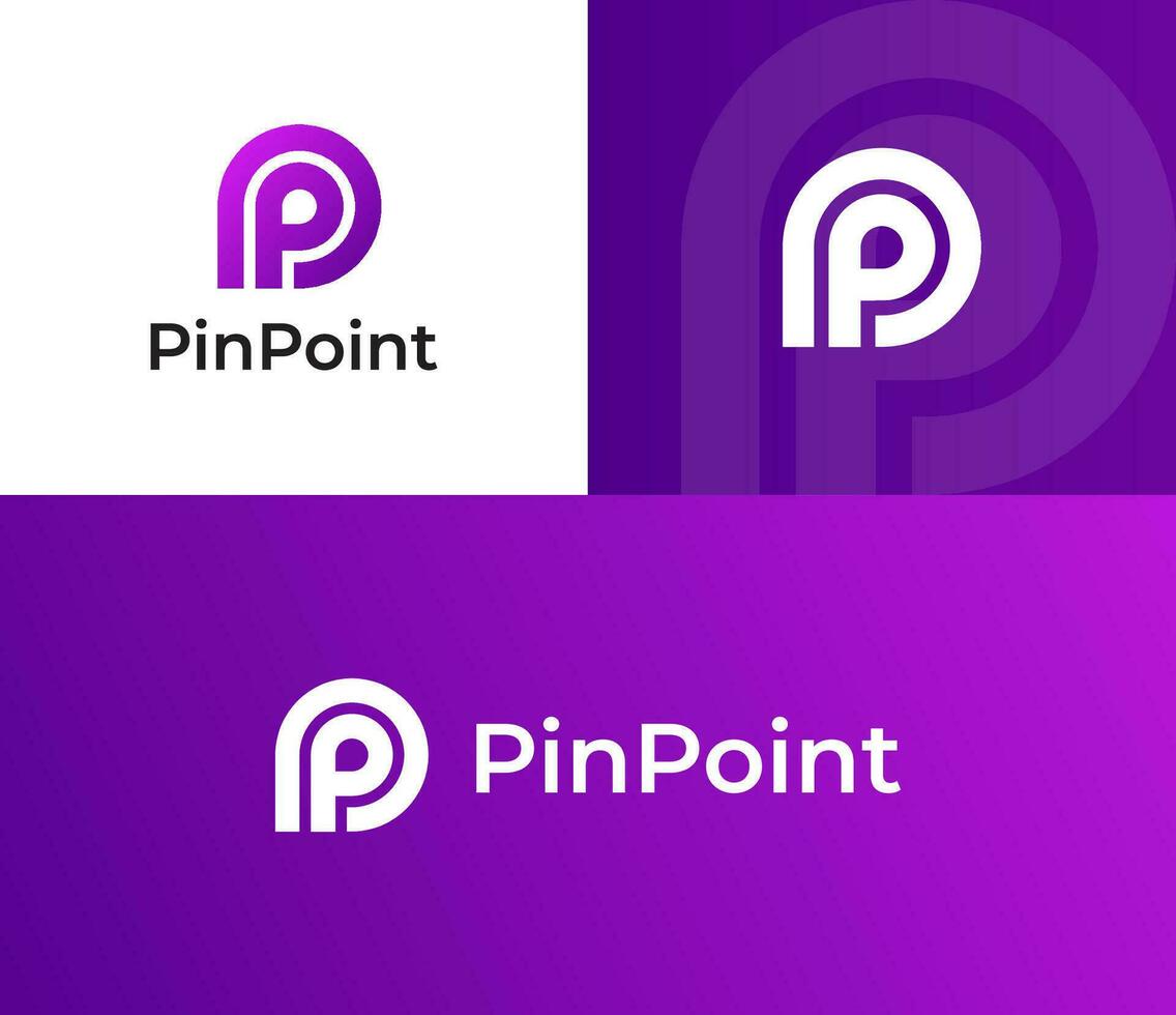 creatief p brief logo ontwerp, p brief logo, p logo vector sjabloon