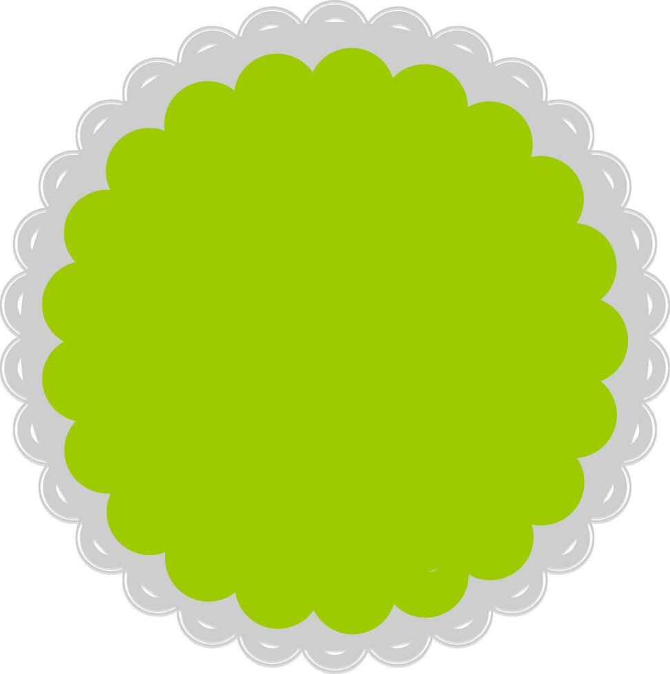 circulaire kader in groen en grijs kleuren. vector