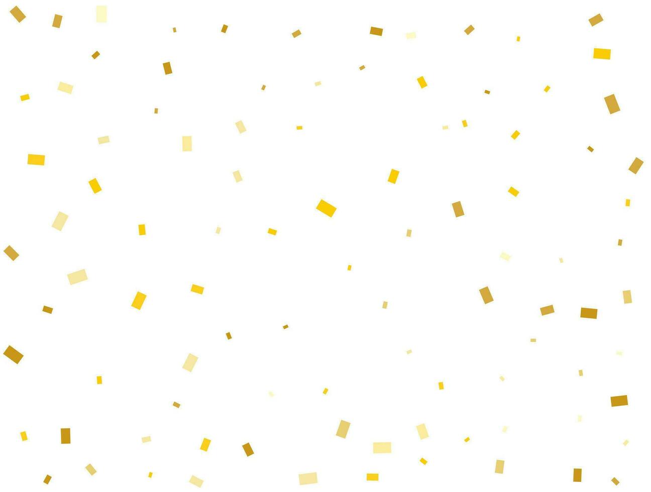 licht gouden rechthoeken confetti achtergrond. vector illustratie