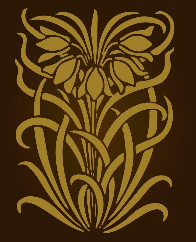 vintage bloemenpatroon vector