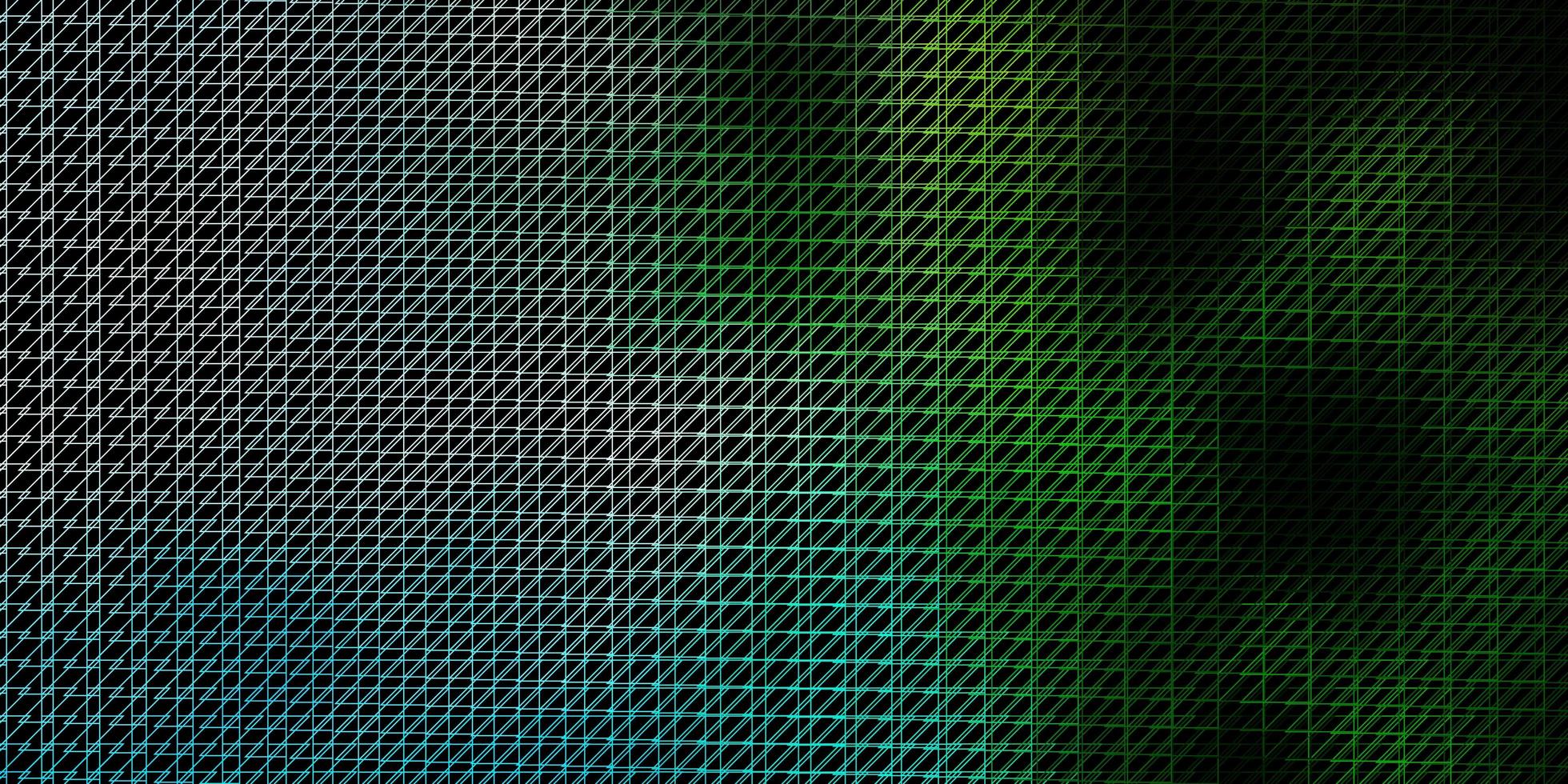 donkerblauw, groen vectorpatroon met lijnen. gradiënt abstract ontwerp in eenvoudige stijl met scherpe lijnen. slim ontwerp voor uw promoties. vector