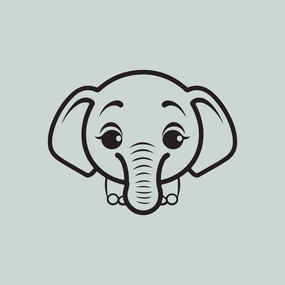 olifant icoon ontwerp vector