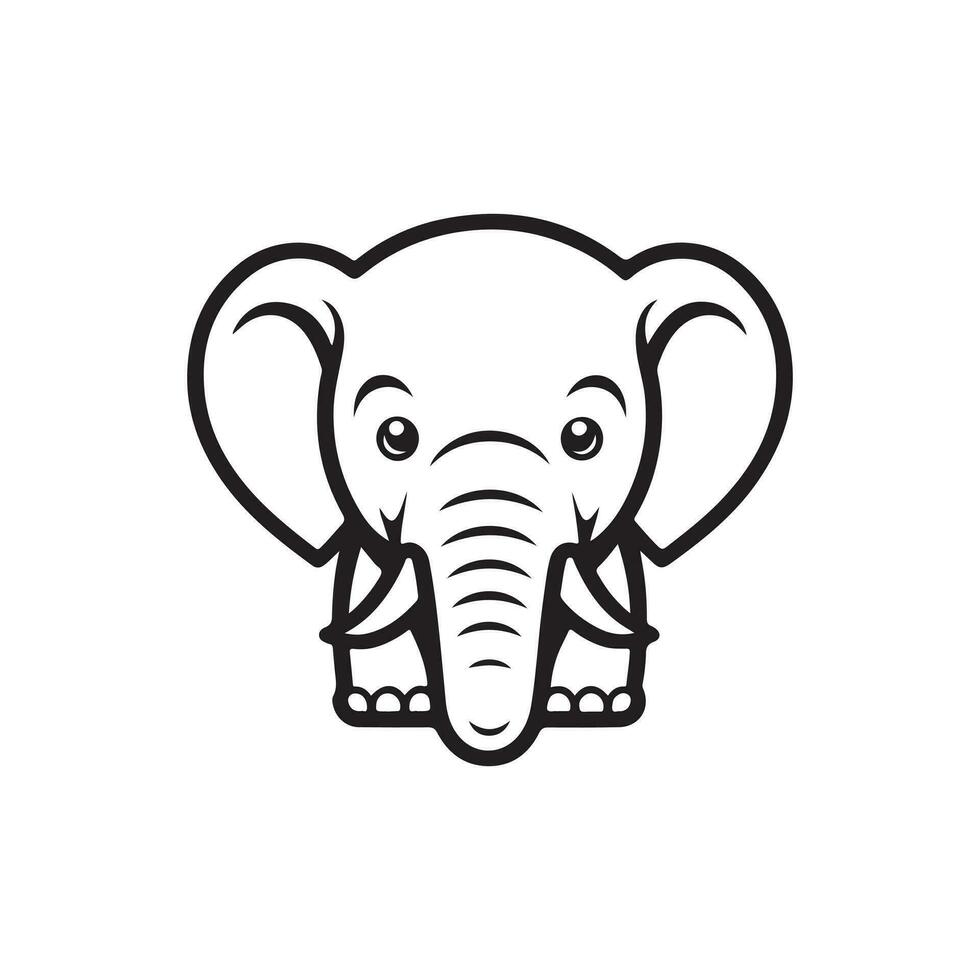 olifant icoon ontwerp vector