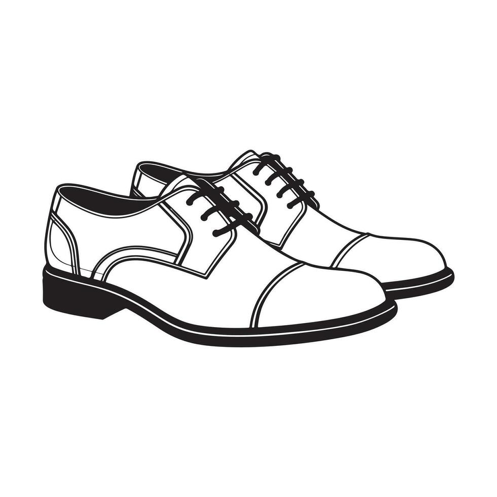 formeel schoenen silhouet logo vector