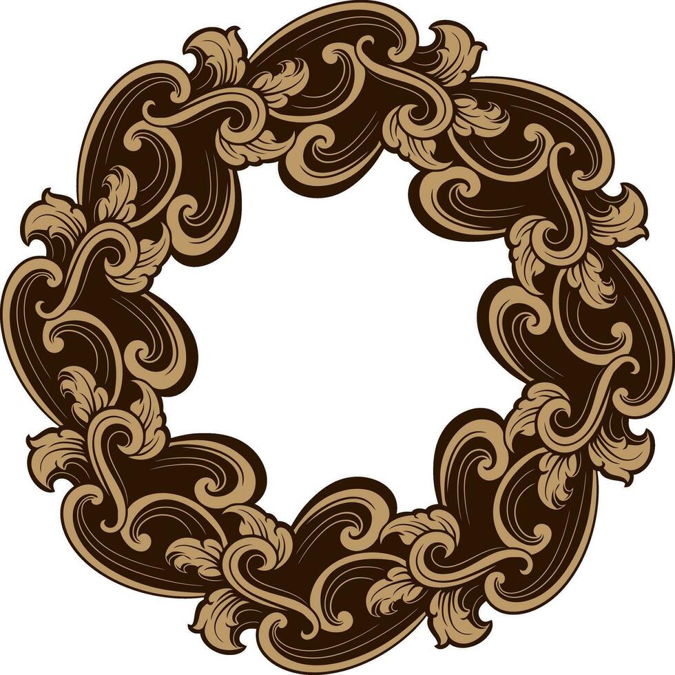 luxe kader ornament bruiloft decoratie vector