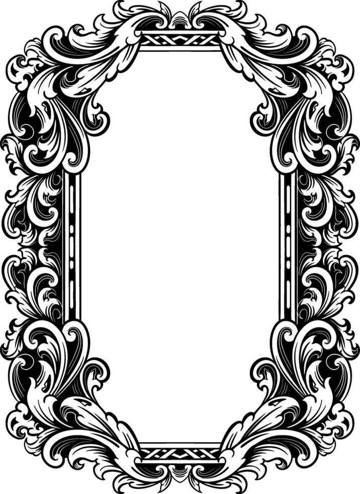 luxe kader ornament bruiloft decoratie vector