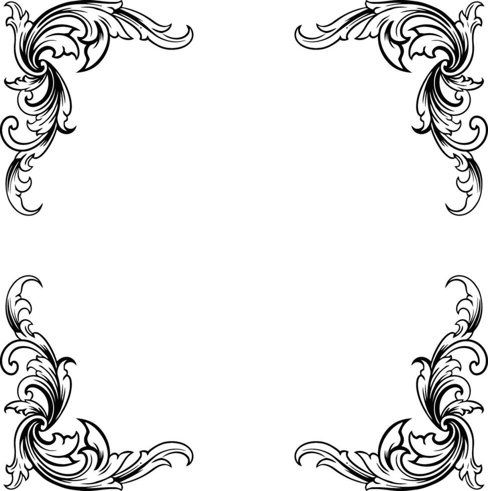 luxe kader ornament bruiloft decoratie vector