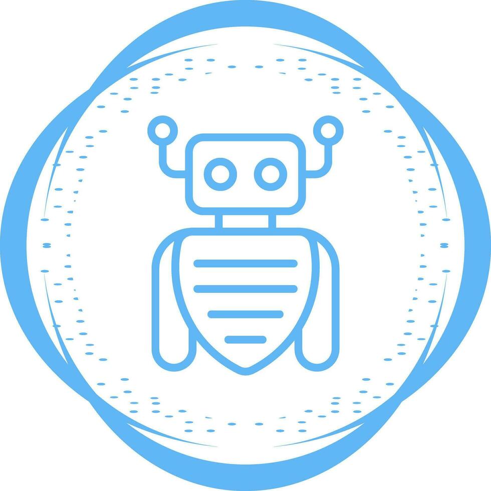 robot assistent vector icon