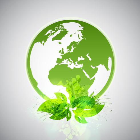 Groene Eco Wereld vector