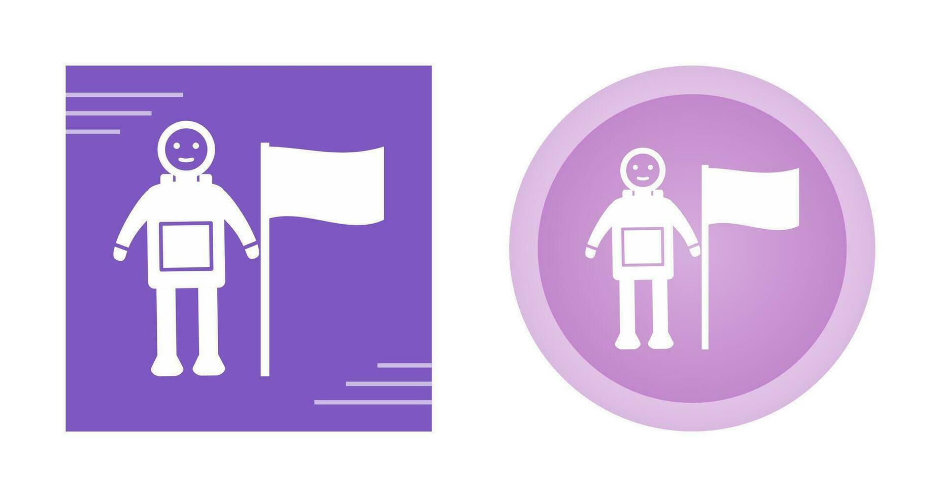 man met vlag vector icon