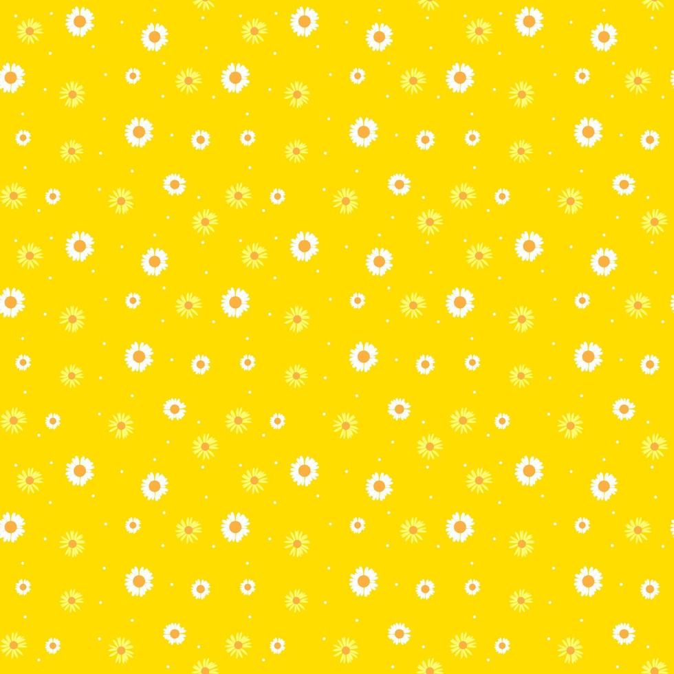 zomer daisy bloem abstracte naadloze patroon achtergrond met bloemen. vector illustratie