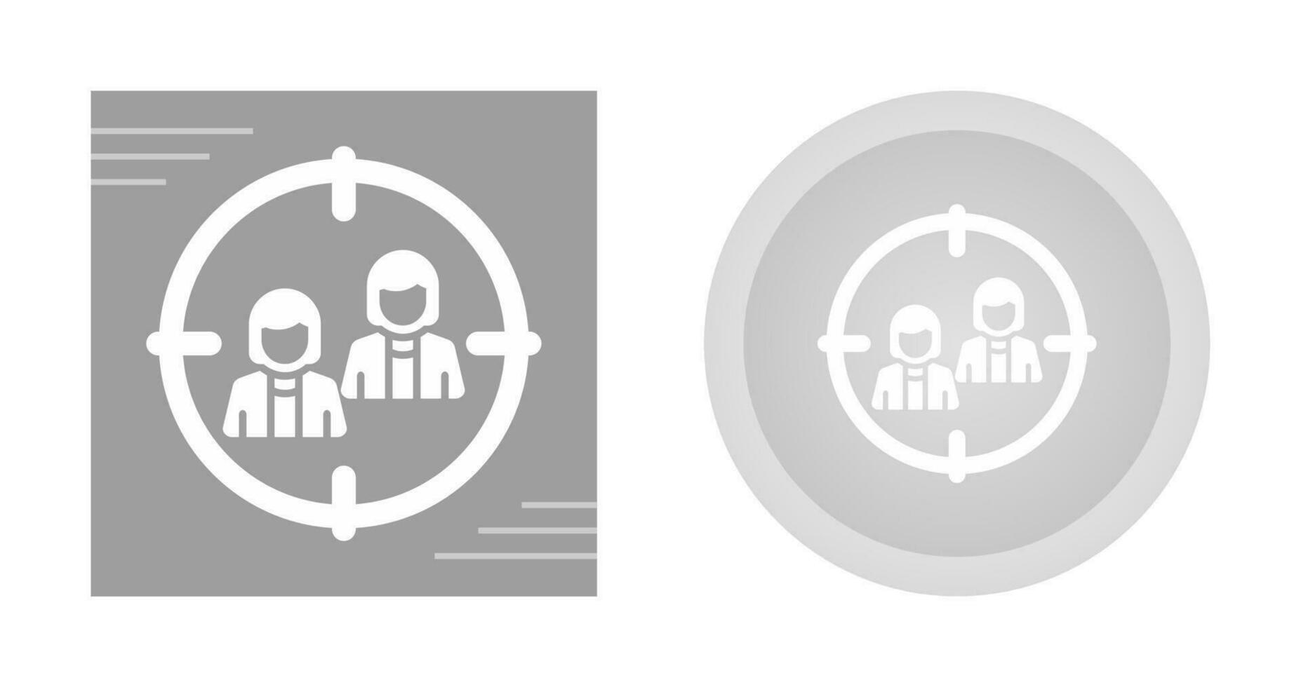 doelgroep vector pictogram