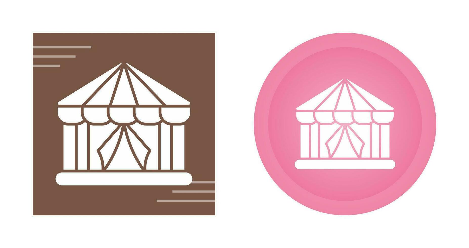 circus tent vector icoon