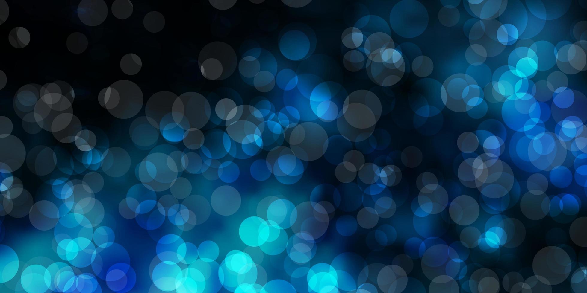 lichtblauwe vectorachtergrond met bubbels. illustratie met set van glanzende kleurrijke abstracte bollen. ontwerp voor posters, banners. vector
