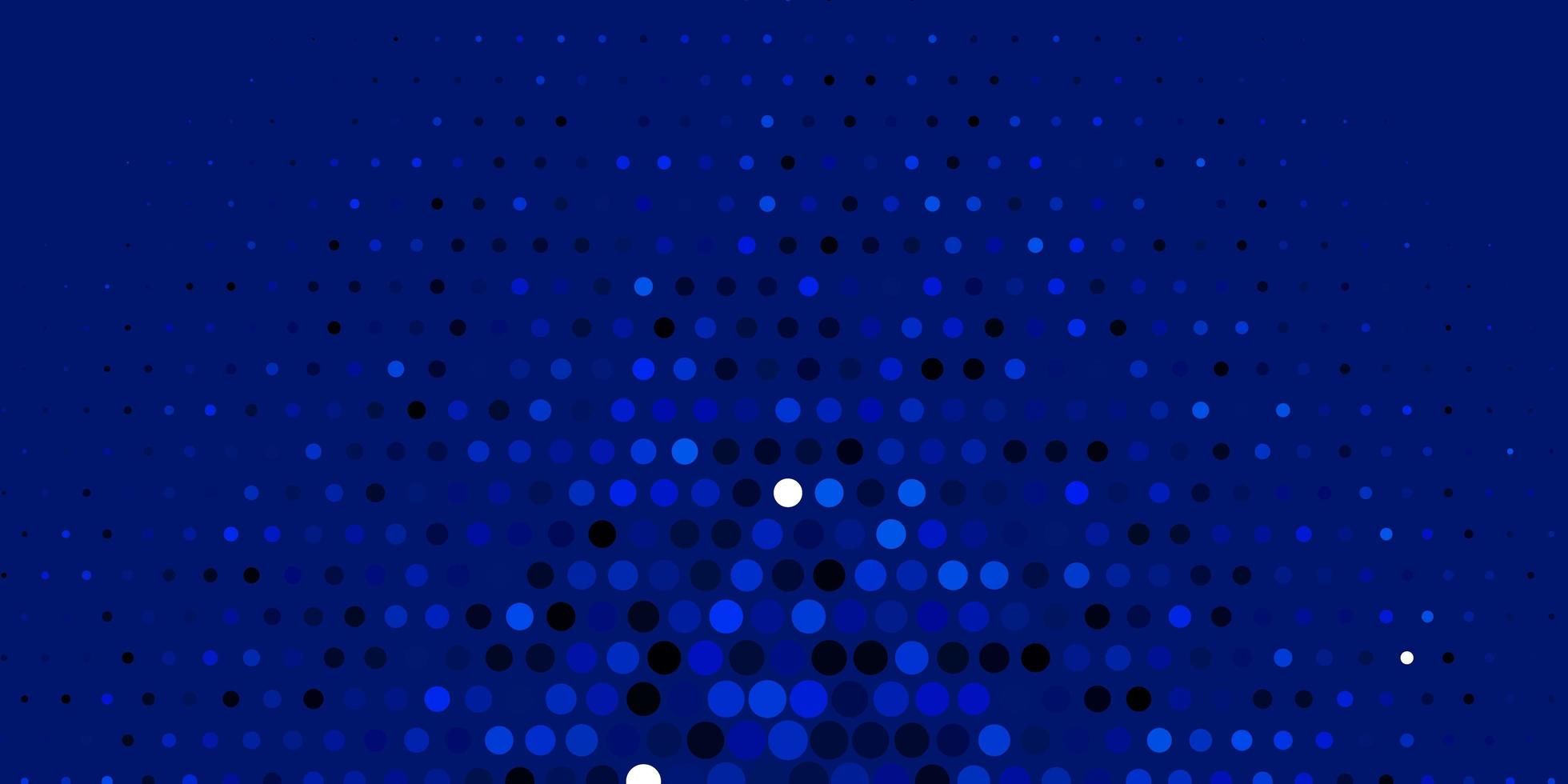 donkerblauw vector sjabloon met cirkels. illustratie met reeks glanzende kleurrijke abstracte bollen. patroon voor websites.