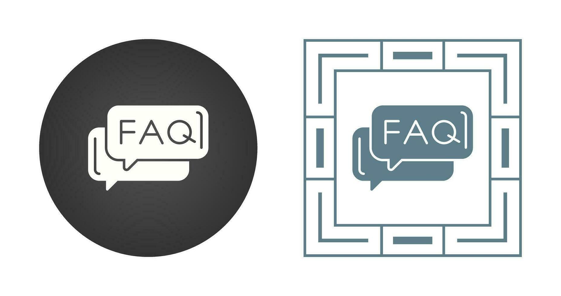 FAQ vector icoon