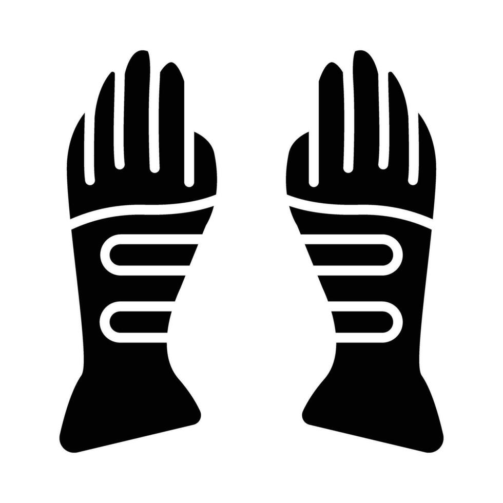 handschoenen vector glyph icoon voor persoonlijk en reclame gebruiken.