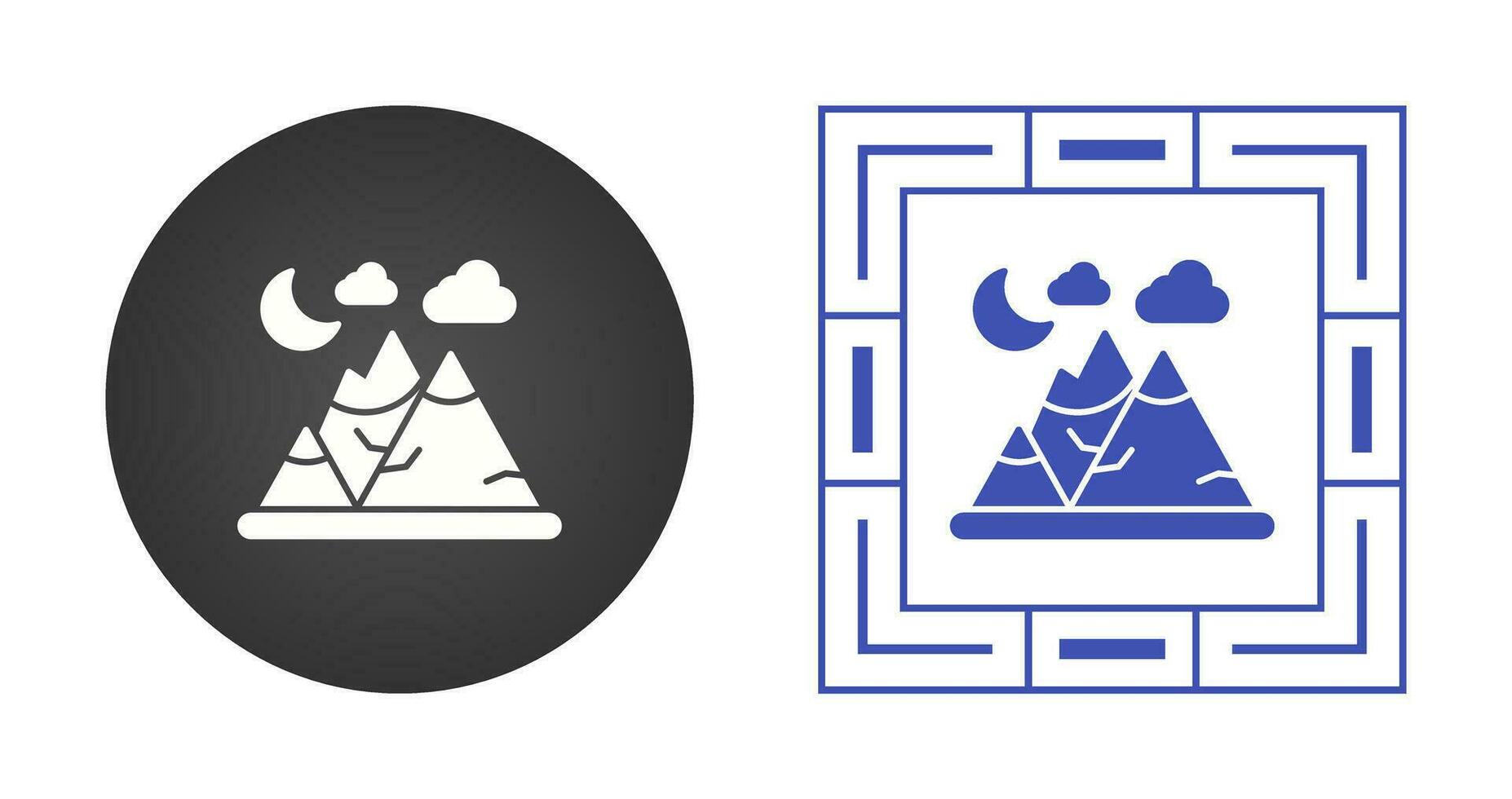 berg vector pictogram