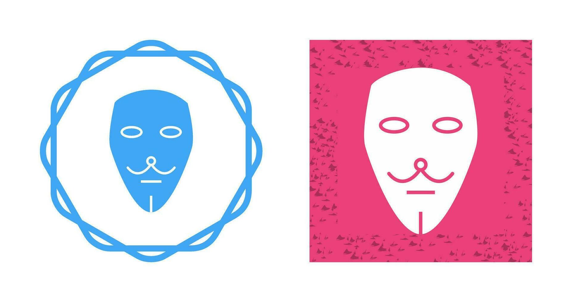 twee maskers vector icoon