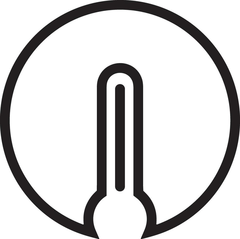 thermometer geneeskunde icoon symbool beeld vector. illustratie van de temperatuur verkoudheid en heet meten gereedschap ontwerp afbeelding.eps 10 vector