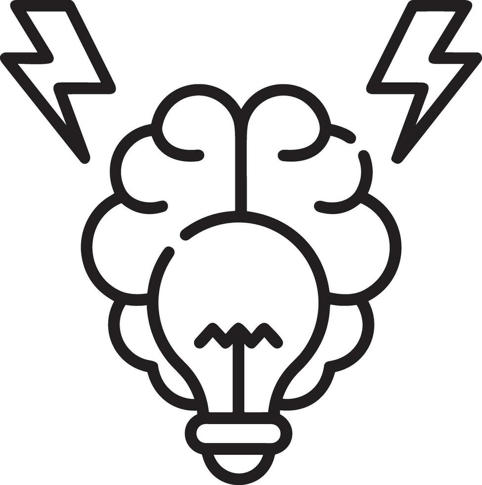 hersenen idee symbool icoon vector afbeelding. illustratie van de creatief intelligentie- denken ontwerp afbeelding. eps 10