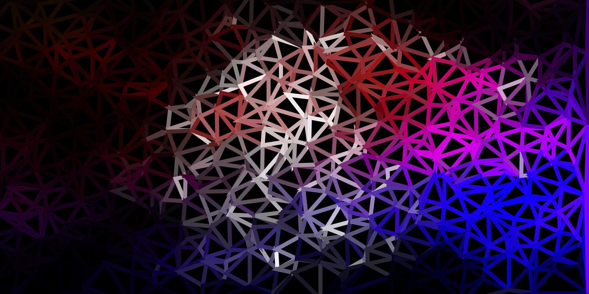 donker roze, rode vector abstracte driehoek achtergrond.