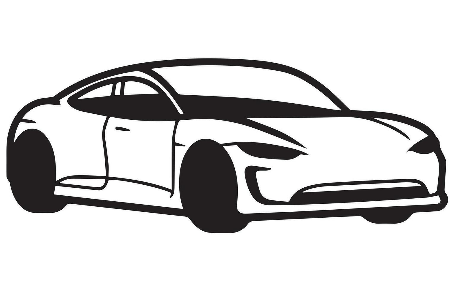 elektrisch voertuig auto vector icoon schets, auto vector schets tekening