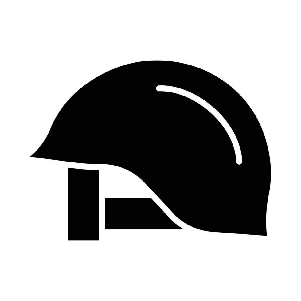 helm vector glyph icoon voor persoonlijk en reclame gebruiken.