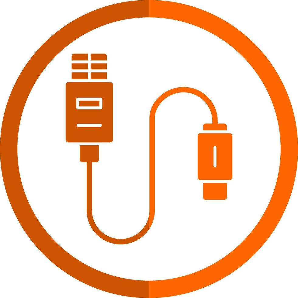 USB-kabel vector pictogram ontwerp