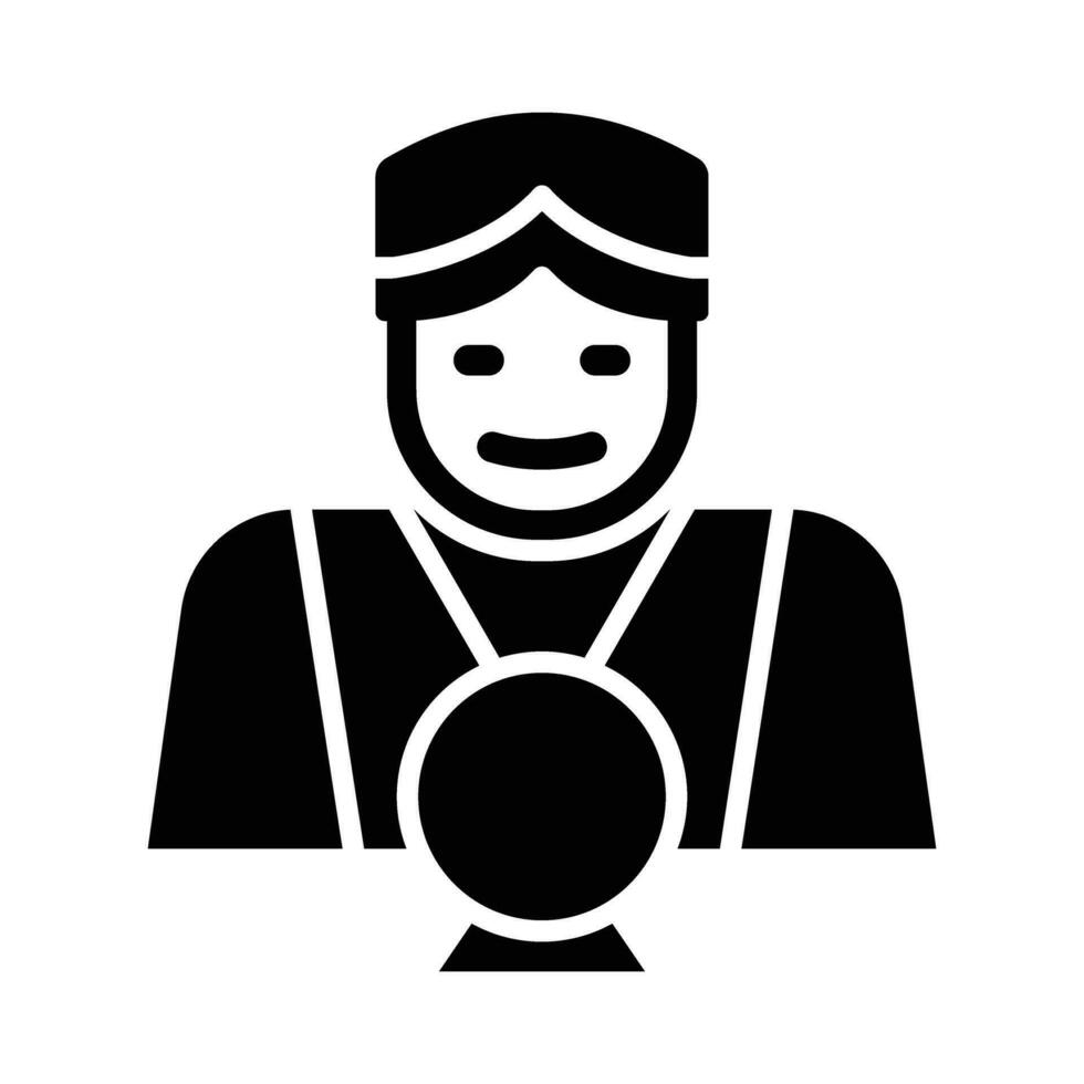 fortuin teller vector glyph icoon voor persoonlijk en reclame gebruiken.