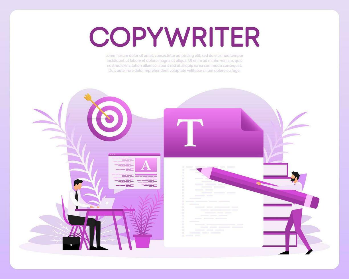 copywriting, schrijven icoon. maken waardevol inhoud en werken net zo een freelancer vector