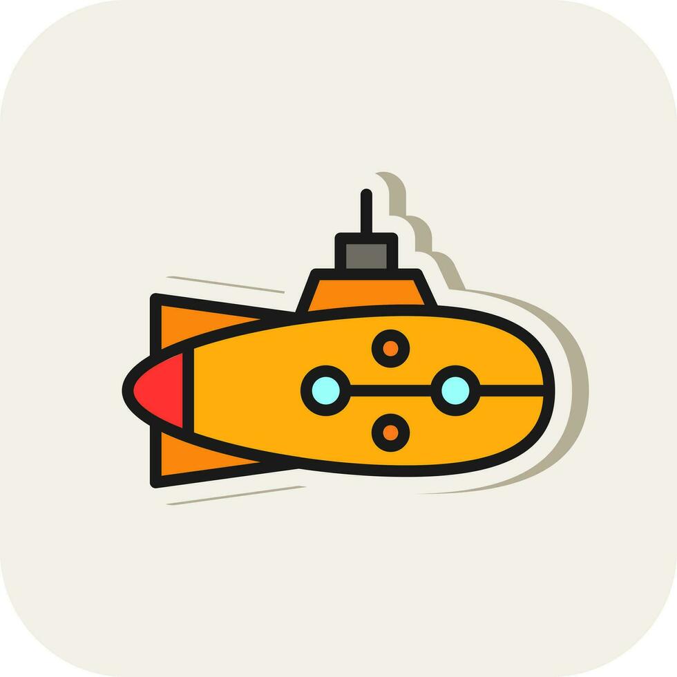 onderzeeër vector icoon ontwerp