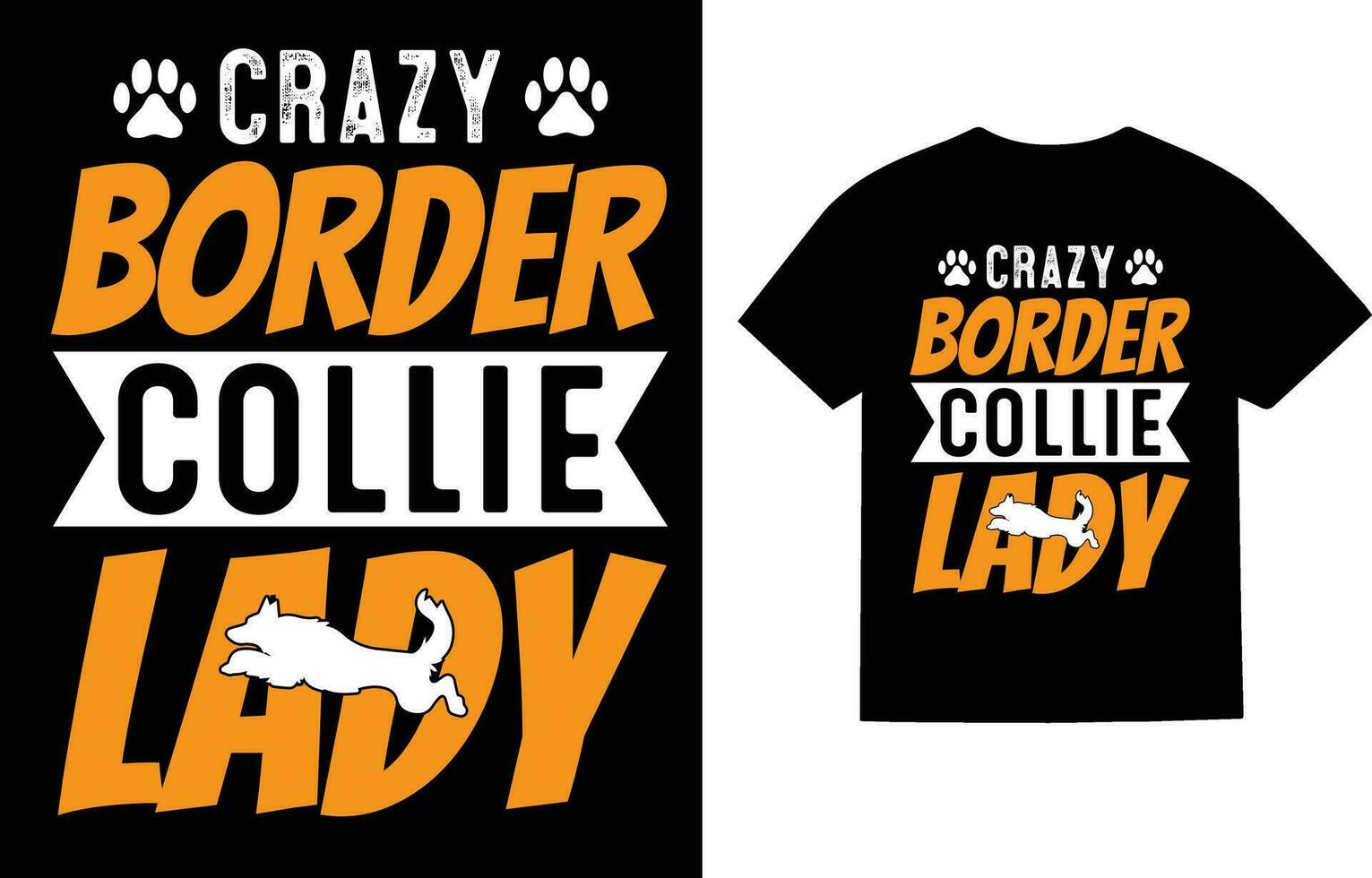 grens collie hond t-shirt ontwerp vector