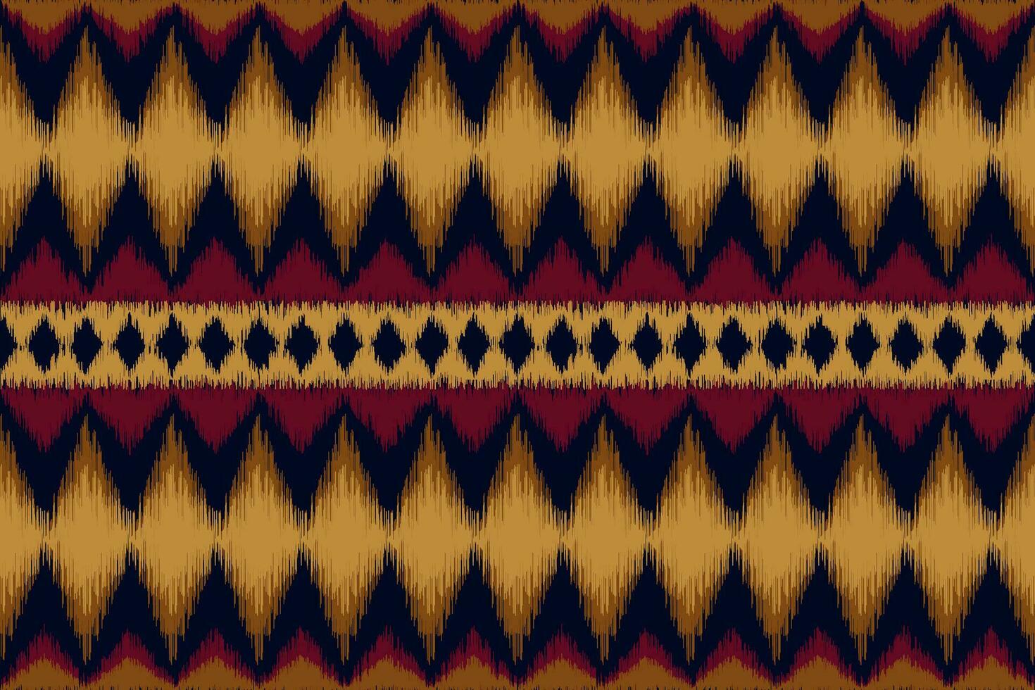 etnisch abstract ikat kunst. naadloos patroon in stam, volk borduurwerk. ontwerp voor tapijt, behang, kleding, inpakken, kleding stof, omslag, textiel vector