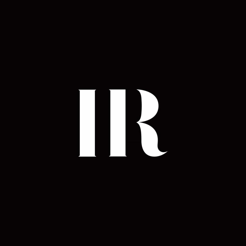 ir logo brief eerste logo ontwerpen sjabloon vector
