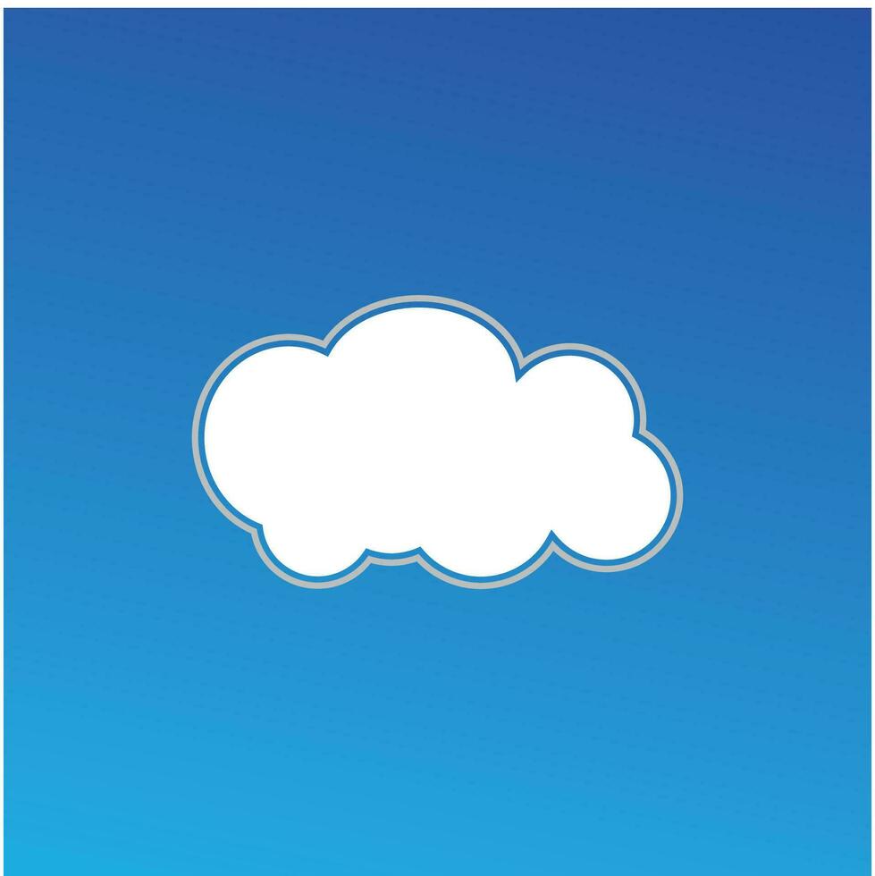 wolk blauw lucht illustratie vector vlak element ontwerp