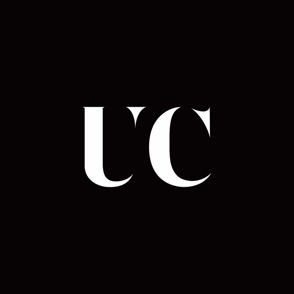 uc logo brief eerste logo ontwerpen sjabloon vector