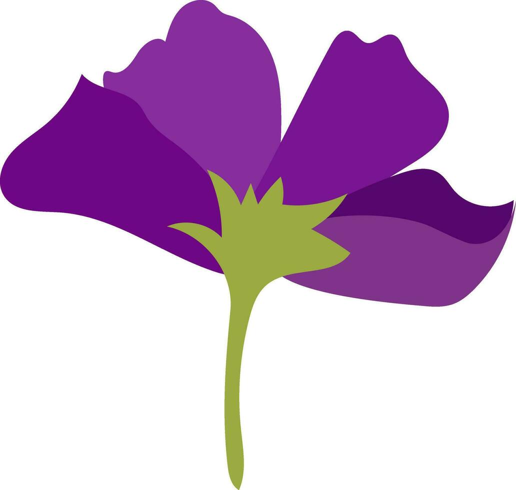 groen en Purper bloem. vector