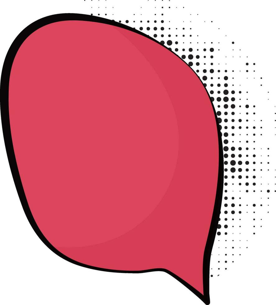 toespraak bubbel sticker in roze kleur. vector