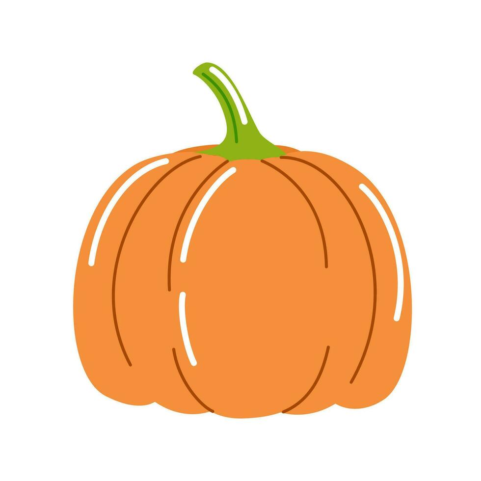 vector illustratie van pompoen. halloween herfst ontwerp.