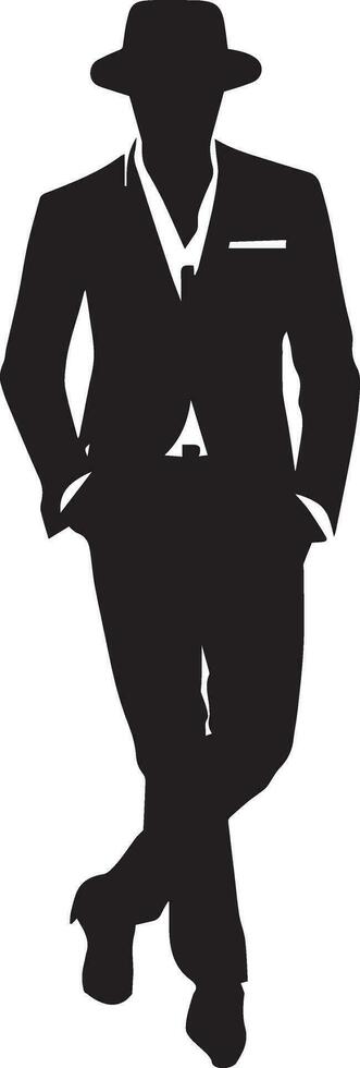 elegant Mens vector silhouet illustratie